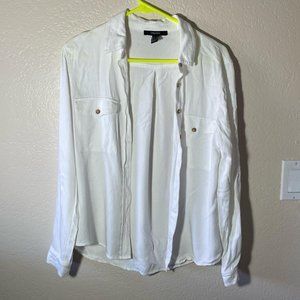 forever 21 white button up shirt